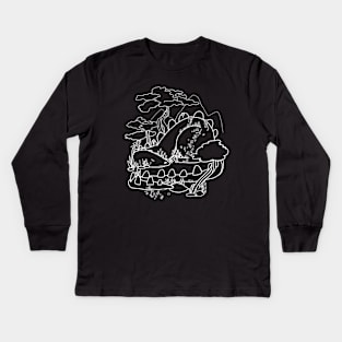 Overgrown Dinosaur - Inktober 2019 Kids Long Sleeve T-Shirt